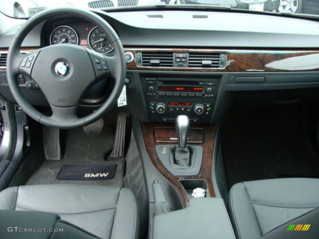 2007 3 Series 335xi Sedan - Sparkling Graphite Metallic / Black photo #12