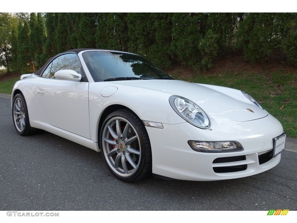 Carrara White 2007 Porsche 911 Carrera Cabriolet Exterior Photo #111845648