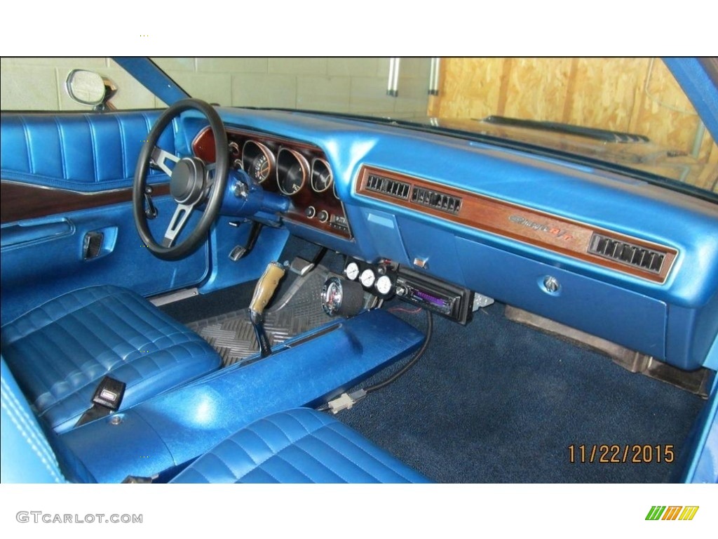 Medium Blue Interior 1971 Dodge Charger R/T Photo #111847211
