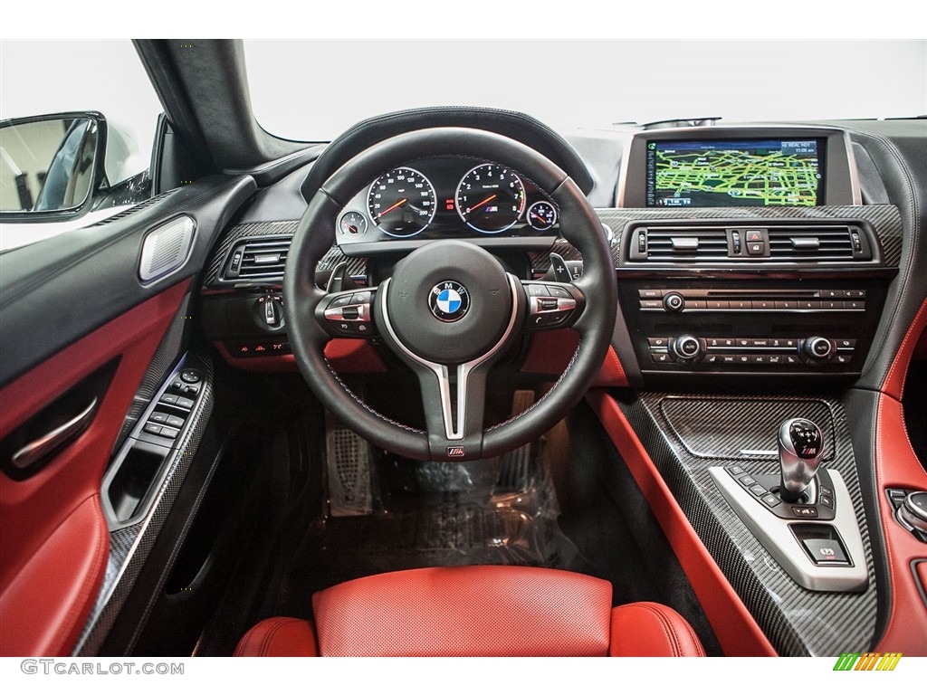 2015 BMW M6 Gran Coupe Sakhir Orange/Black Dashboard Photo #111848423