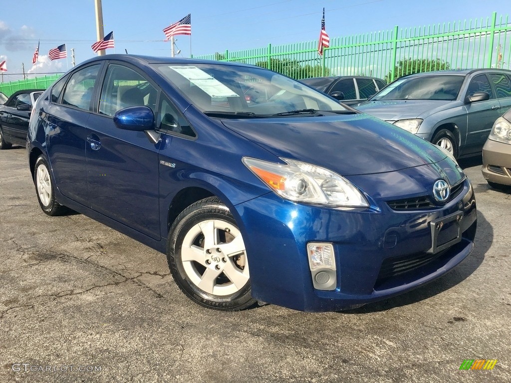 2010 Prius Hybrid V - Blue Ribbon Metallic / Misty Gray photo #1