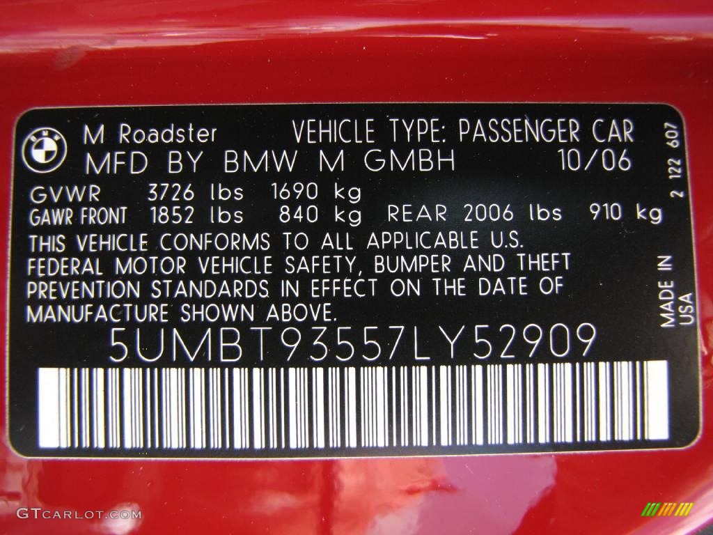 2007 M Roadster - Imola Red / Sepang Light Bronze photo #30