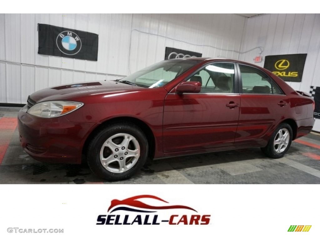 2004 Camry LE - Salsa Red Pearl / Stone photo #1
