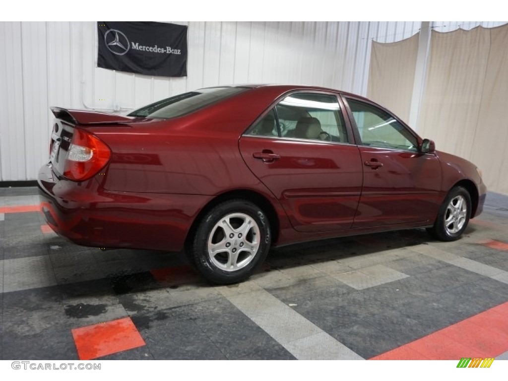 2004 Camry LE - Salsa Red Pearl / Stone photo #7