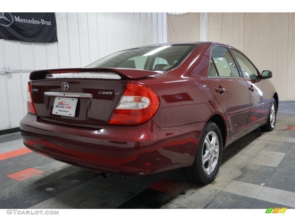 2004 Camry LE - Salsa Red Pearl / Stone photo #8