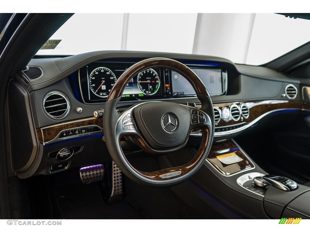 2016 Mercedes-Benz S 550e Plug-In Hybrid Sedan Black Dashboard Photo #111850682