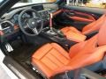 Sakhir Orange/Black 2016 BMW M4 Convertible Interior Color
