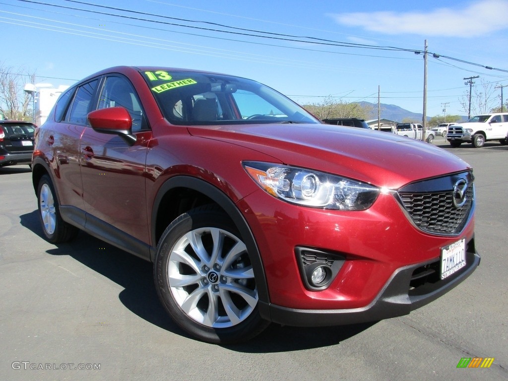2013 CX-5 Grand Touring - Zeal Red Mica / Sand photo #1