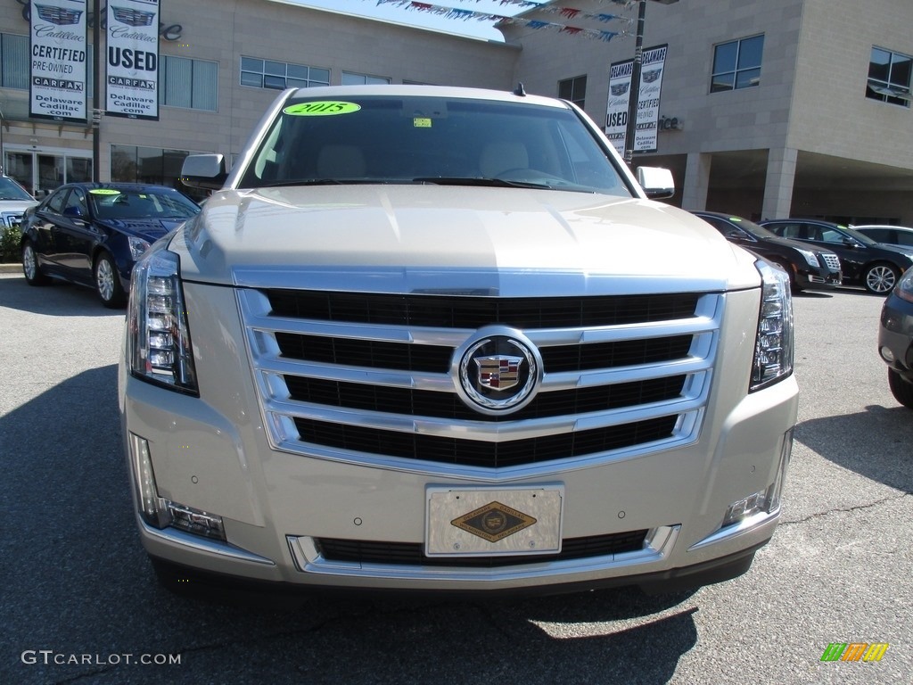 2015 Escalade Luxury 4WD - Silver Coast Metallic / Shale/Cocoa photo #9