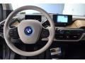 Giga Cassia Natural Leather/Carum Spice Grey Wool Cloth Dashboard Photo for 2016 BMW i3 #111858839