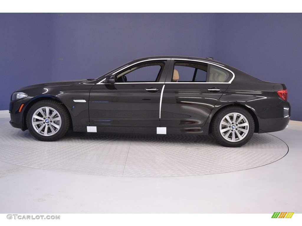 2016 5 Series 528i Sedan - Jet Black / Venetian Beige/Black photo #3