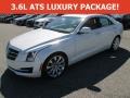 Crystal White Tricoat 2016 Cadillac ATS 3.6 Luxury Sedan