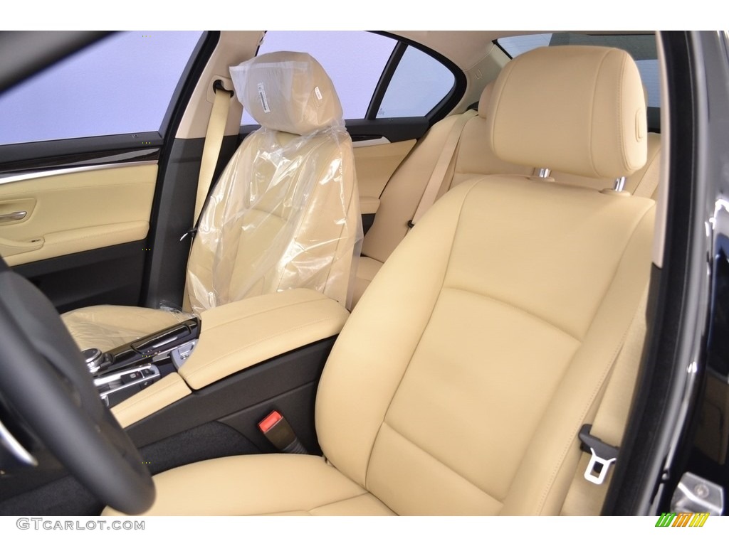 2016 5 Series 528i Sedan - Jet Black / Venetian Beige/Black photo #7