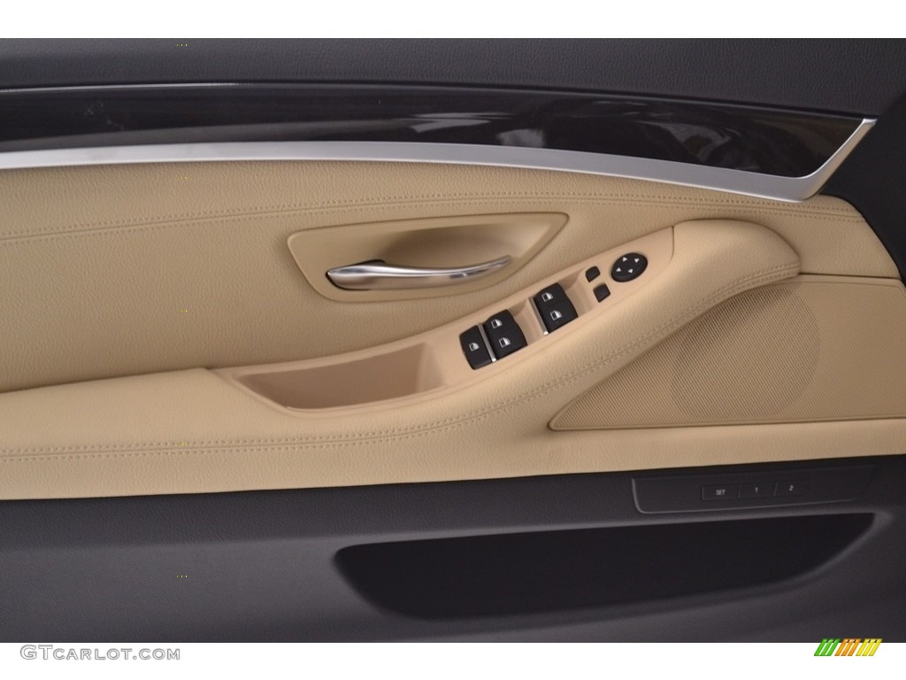 2016 5 Series 528i Sedan - Jet Black / Venetian Beige/Black photo #10