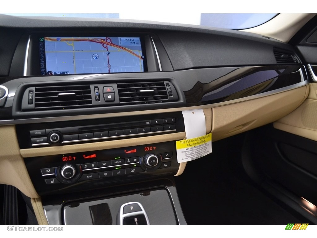 2016 5 Series 528i Sedan - Jet Black / Venetian Beige/Black photo #11