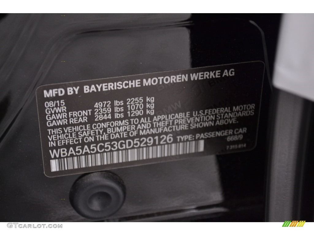 2016 5 Series 528i Sedan - Jet Black / Venetian Beige/Black photo #15