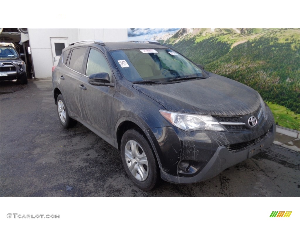 2013 RAV4 LE AWD - Black / Beige photo #2