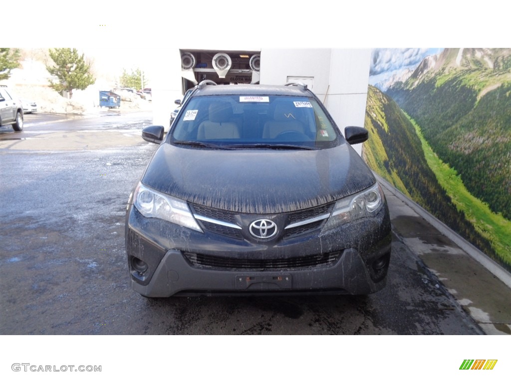 2013 RAV4 LE AWD - Black / Beige photo #3