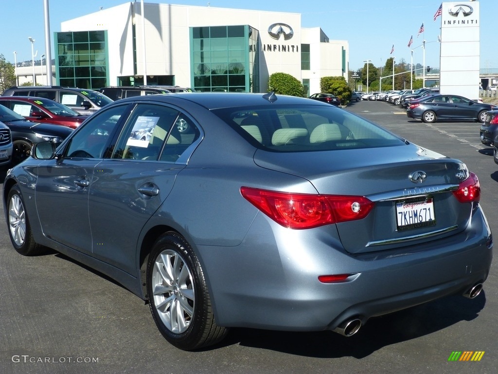 2015 Q50 3.7 - Hagane Blue / Stone photo #11