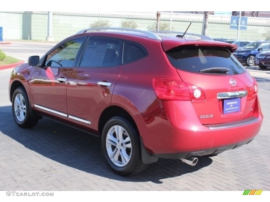 2012 Rogue SV - Cayenne Red / Black photo #5