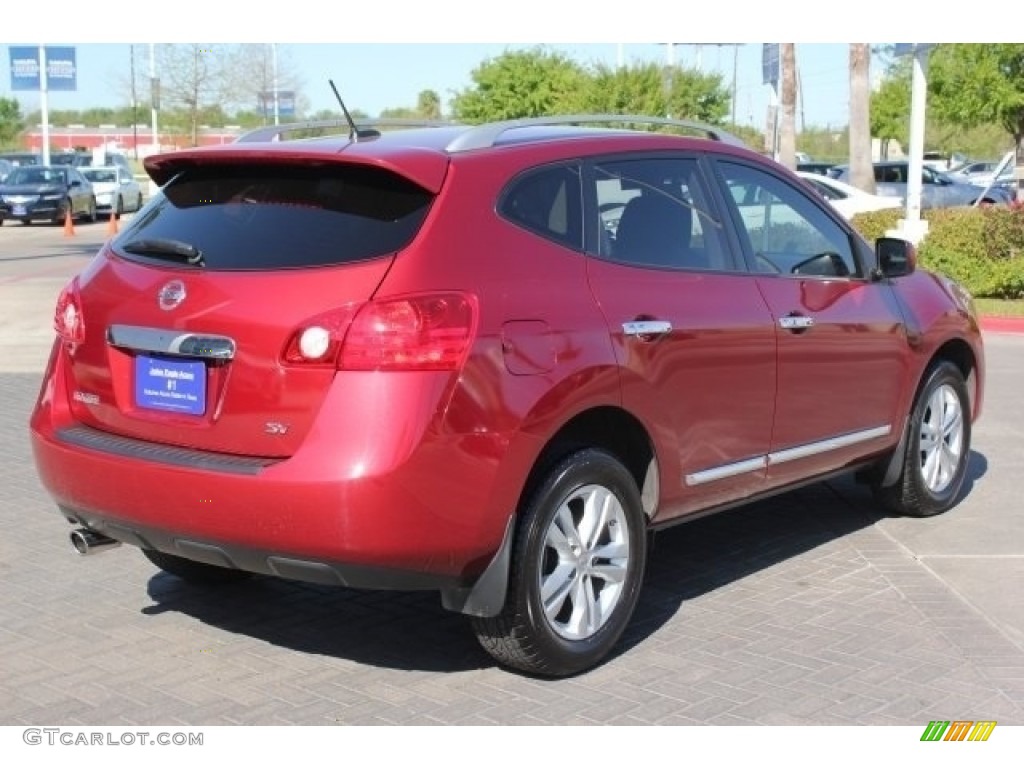 2012 Rogue SV - Cayenne Red / Black photo #7