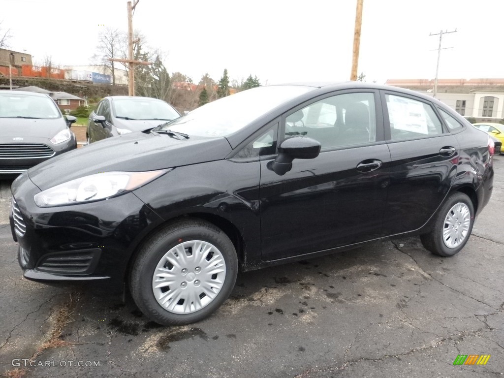 Shadow Black 2016 Ford Fiesta S Sedan Exterior Photo #111867646