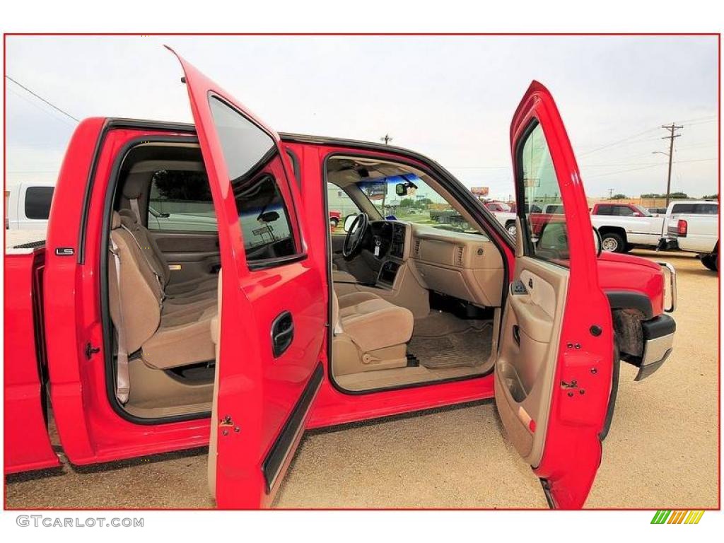 2003 Silverado 1500 HD Crew Cab - Victory Red / Tan photo #22