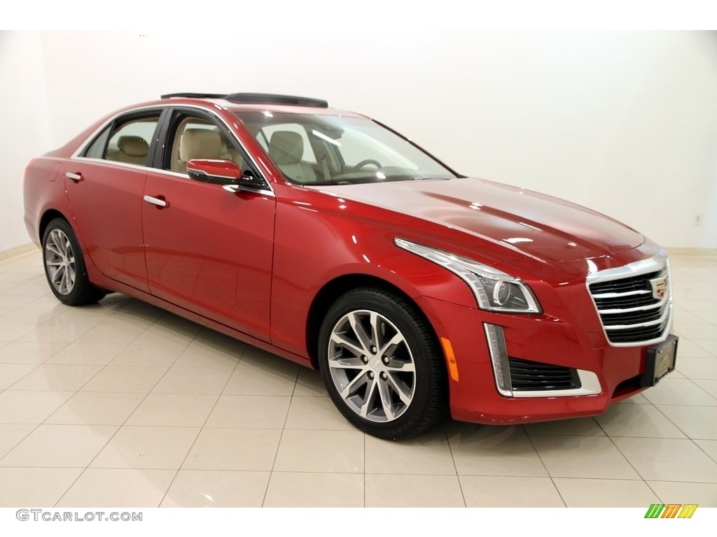 Red Obsession Tintcoat 2016 Cadillac CTS 2.0T Luxury AWD Sedan Exterior Photo #111869422