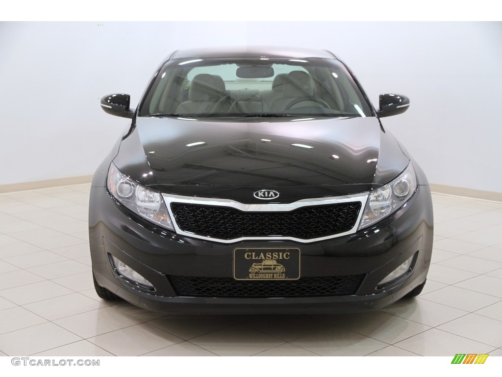 2012 Optima EX - Ebony Black / Beige photo #2