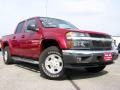 2004 Dark Cherry Red Metallic Chevrolet Colorado LS Crew Cab  photo #1