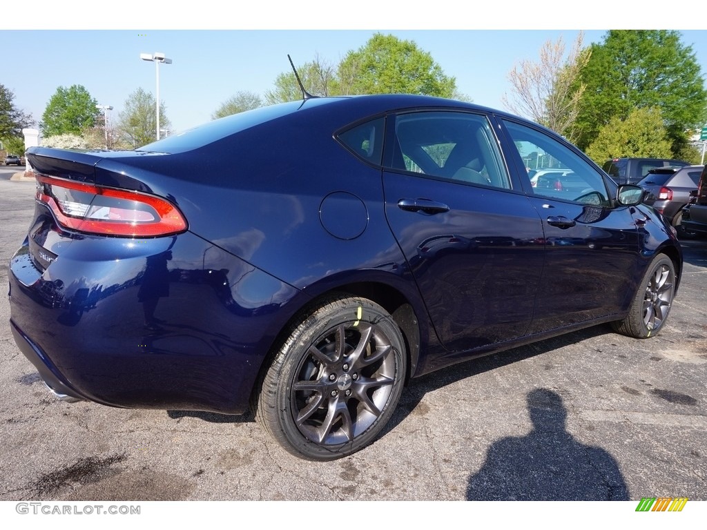2016 Dart SXT Rallye - True Blue Pearl / Black/Light Tungsten photo #3