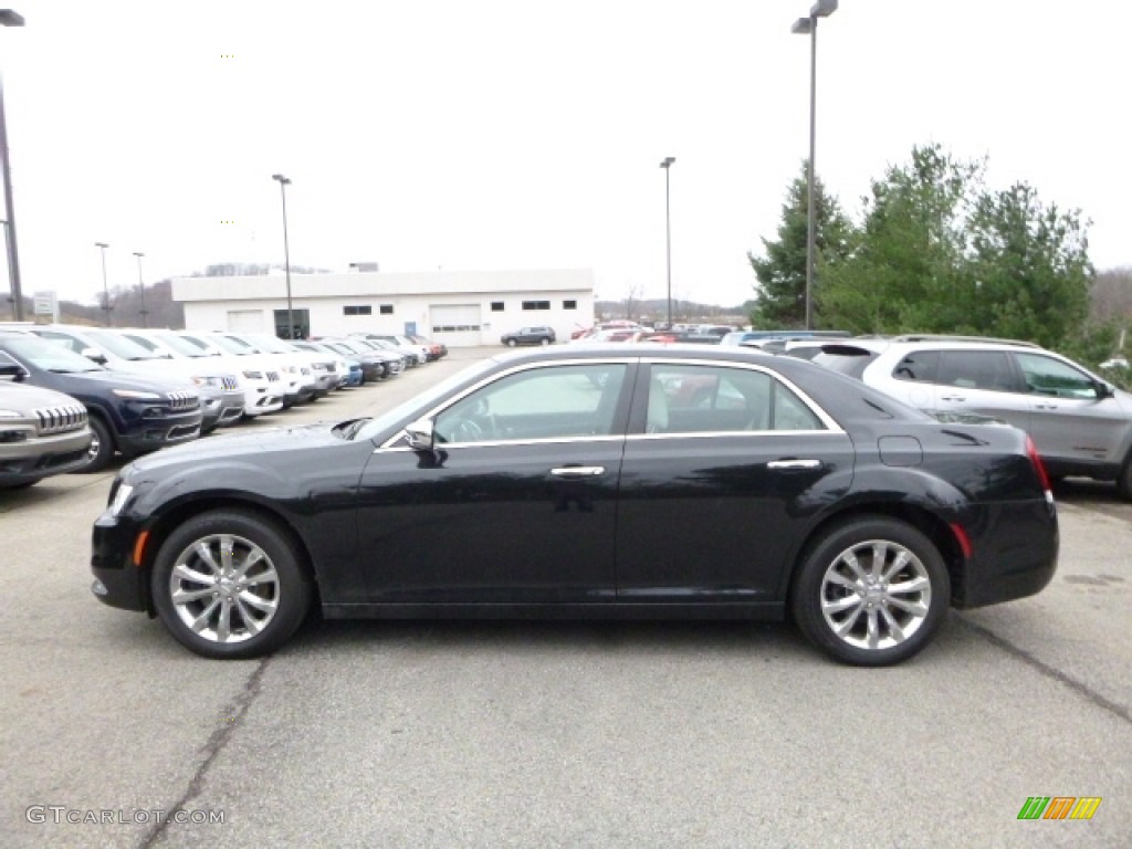 2015 300 C AWD - Phantom Black Tri-Coat Pearl / Black/Linen photo #3