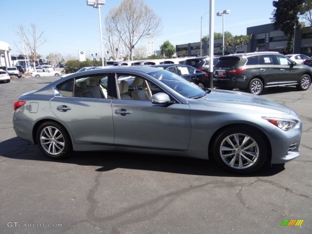 Hagane Blue 2015 Infiniti Q50 Hybrid Premium Exterior Photo #111873025