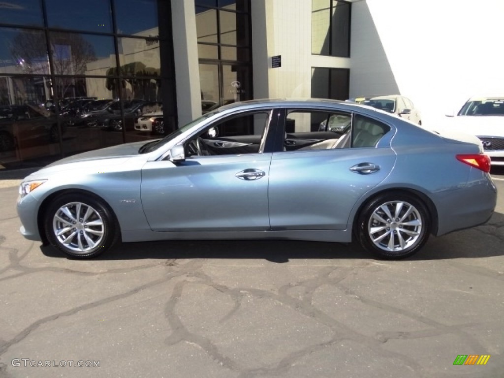 Hagane Blue 2015 Infiniti Q50 Hybrid Premium Exterior Photo #111873166