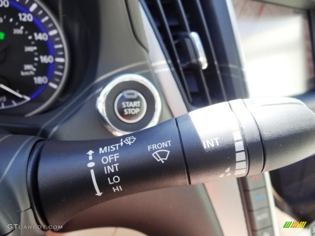 2015 Q50 Hybrid Premium - Hagane Blue / Stone photo #23