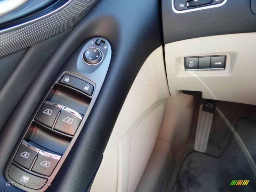 2015 Q50 Hybrid Premium - Hagane Blue / Stone photo #27