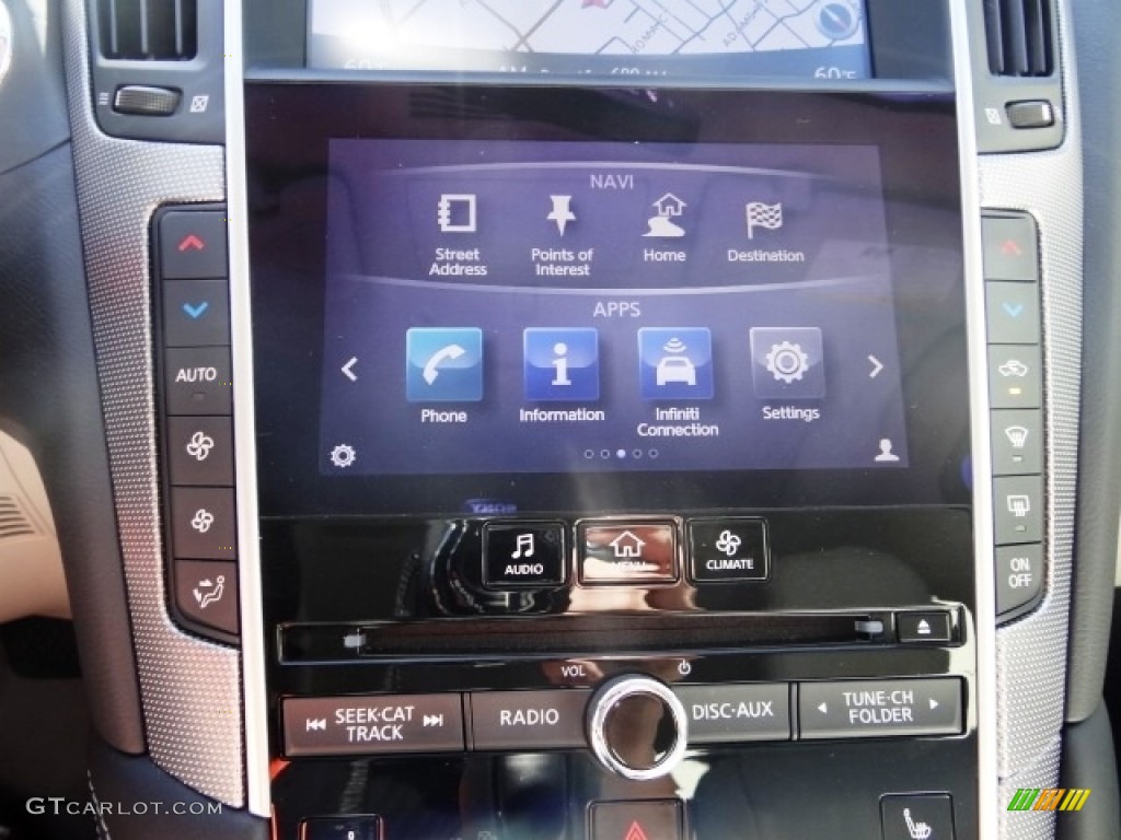 2015 Q50 Hybrid Premium - Hagane Blue / Stone photo #29