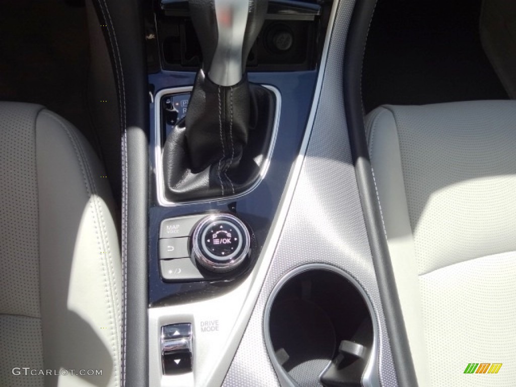 2015 Q50 Hybrid Premium - Hagane Blue / Stone photo #30