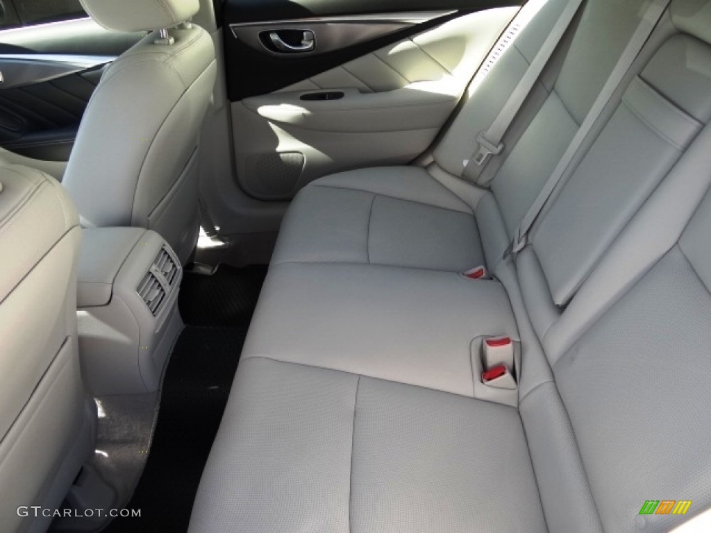 2015 Q50 Hybrid Premium - Hagane Blue / Stone photo #37