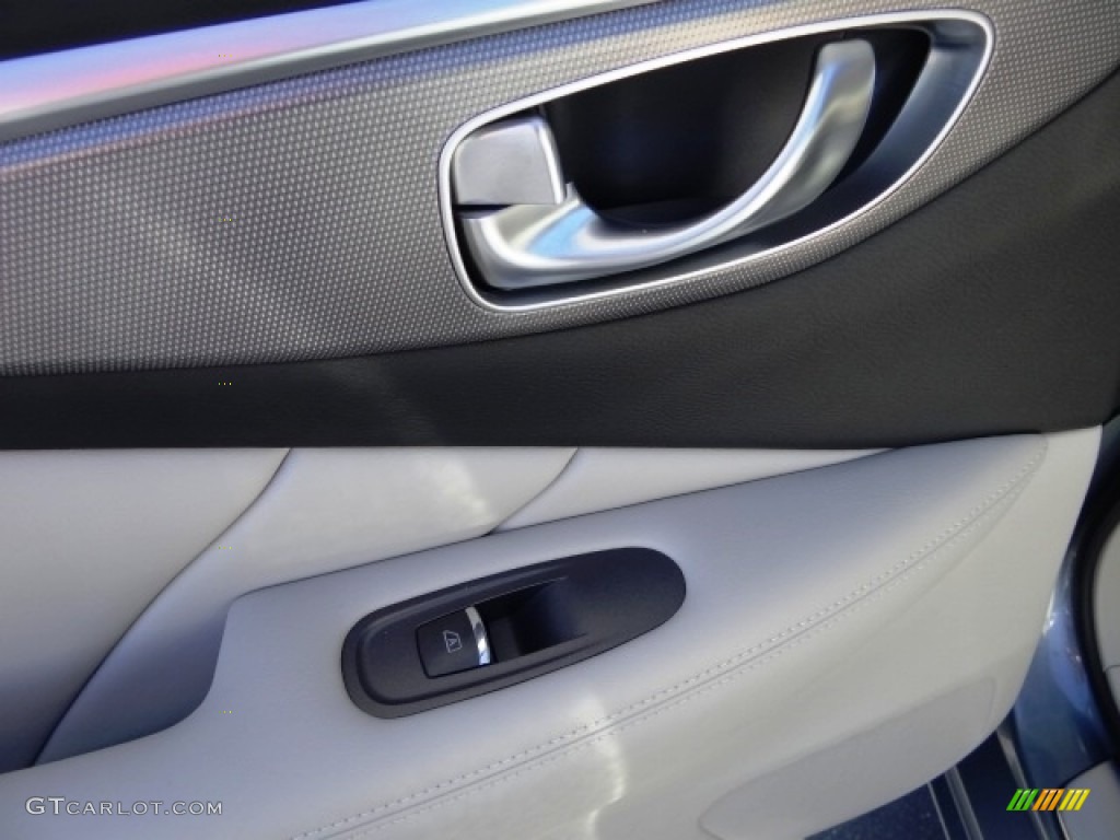 2015 Q50 Hybrid Premium - Hagane Blue / Stone photo #40