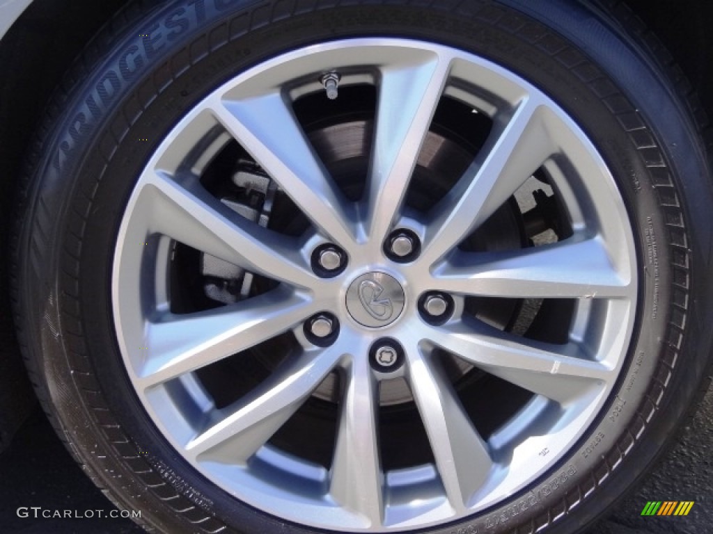 2015 Q50 Hybrid Premium - Hagane Blue / Stone photo #47
