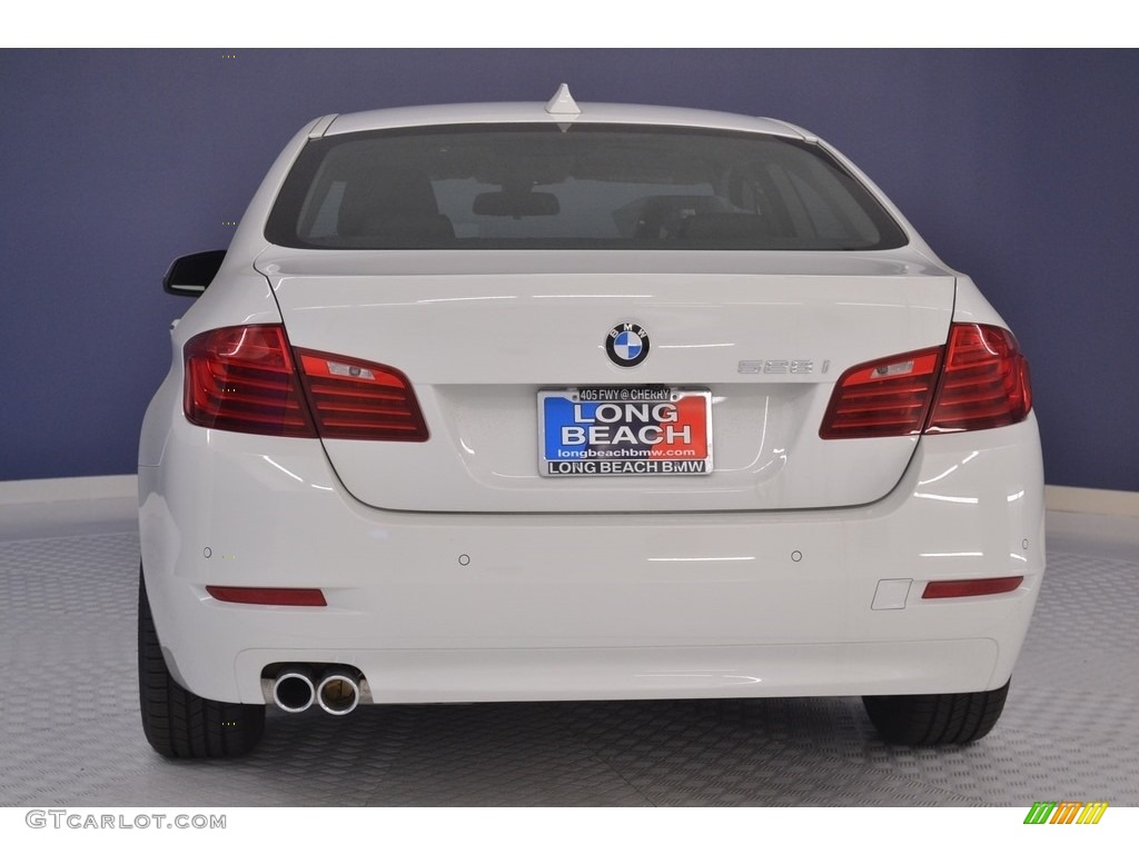 2016 5 Series 528i Sedan - Mineral White Metallic / Black photo #5