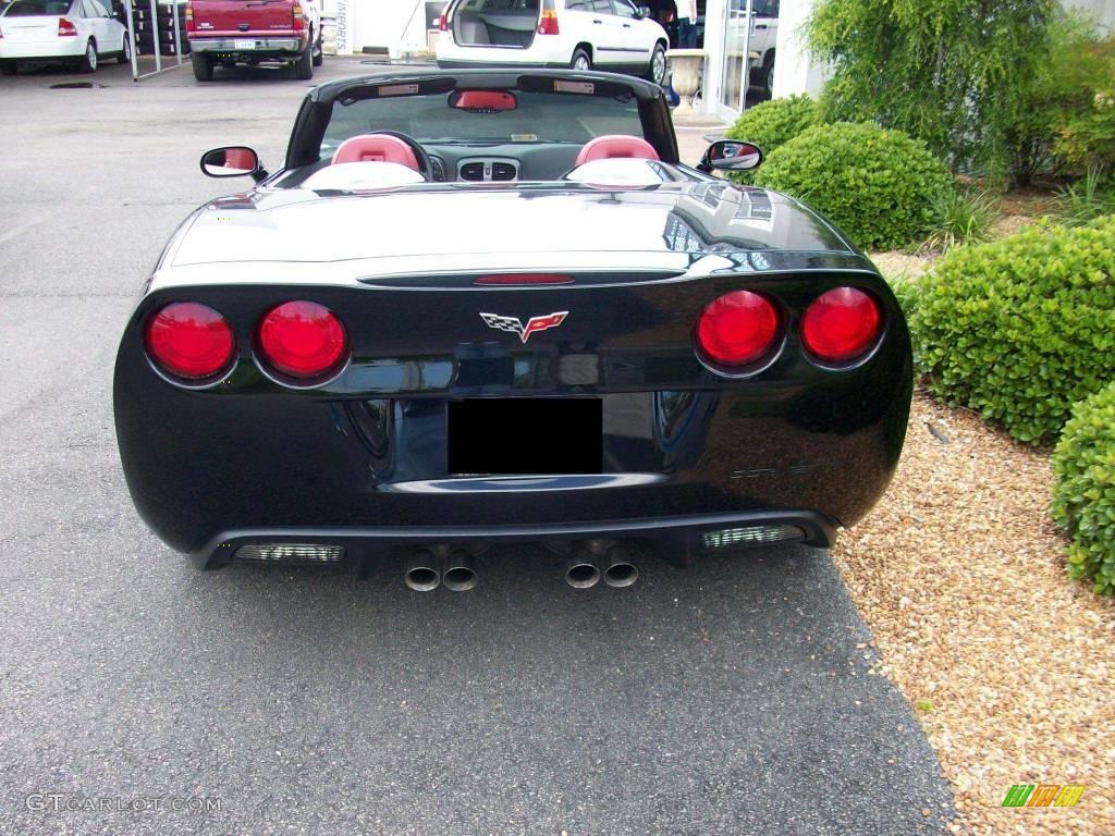 2006 Corvette Convertible - Black / Red photo #11