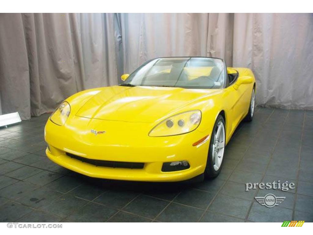 2006 Corvette Convertible - Velocity Yellow / Ebony Black photo #1