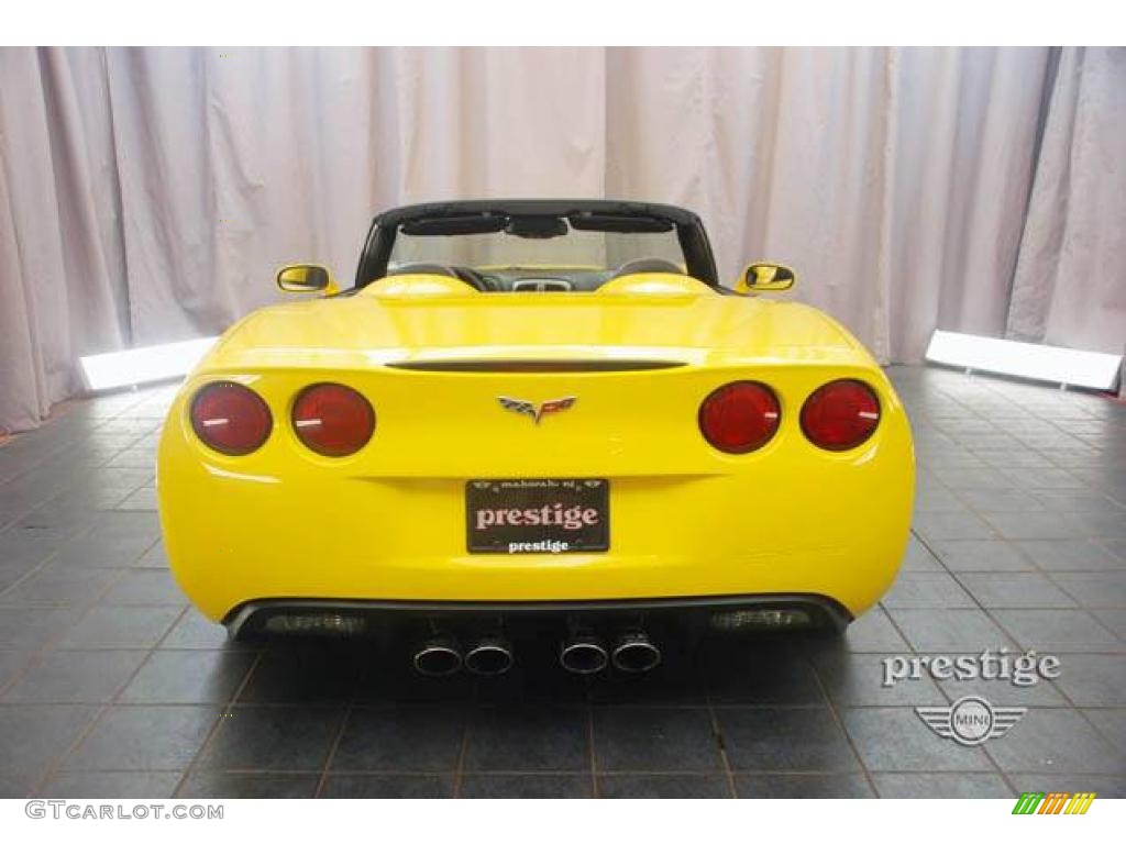 2006 Corvette Convertible - Velocity Yellow / Ebony Black photo #2