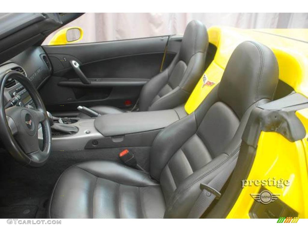 2006 Corvette Convertible - Velocity Yellow / Ebony Black photo #12
