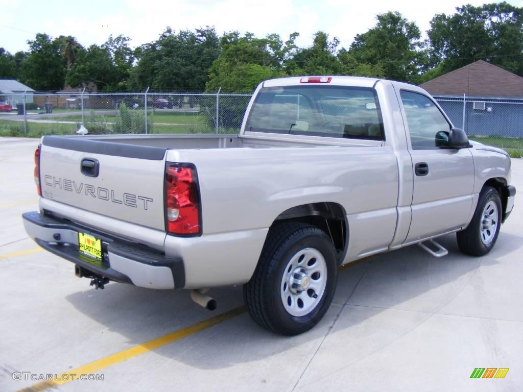 2006 Silverado 1500 LS Regular Cab - Silver Birch Metallic / Dark Charcoal photo #3