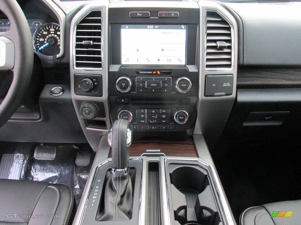 2016 F150 Lariat SuperCrew - White Platinum / Black photo #24