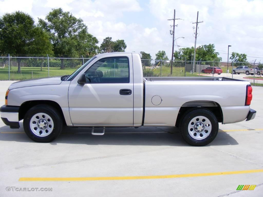 2006 Silverado 1500 LS Regular Cab - Silver Birch Metallic / Dark Charcoal photo #6