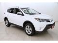 2013 Super White Toyota RAV4 XLE AWD  photo #1